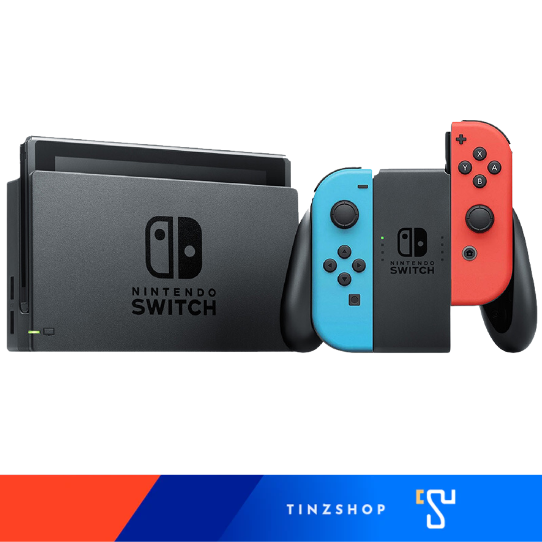 เครื่องเกม Nintendo Switch Gen2 (V2) สีนีออน_7